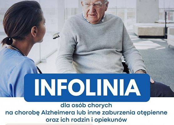 Bezpłatna infolinia „Helpline” dla osób z chorobą Alzheimera i ich opiekunów grafika