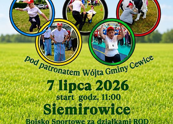 Plakat III Olimpiada dla seniorów 60+ grafika