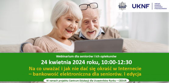 Spotkanie online dla seniorów grafika