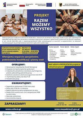 Projekt unijny "Razem możemy wszystko" grafika
