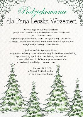 Podziękowanie grafika