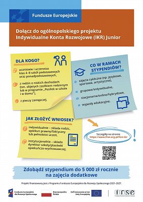 Ogólnopolski projekt Indywidualne Konta Rozwojowe (IKR) Junior grafika