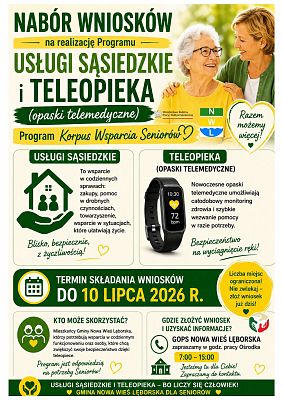 Nabór wniosków do programu "Korpus wsparcia Seniorów" grafika