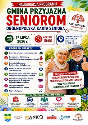 Plakat "Ogólnopolska Karta Seniora" grafika